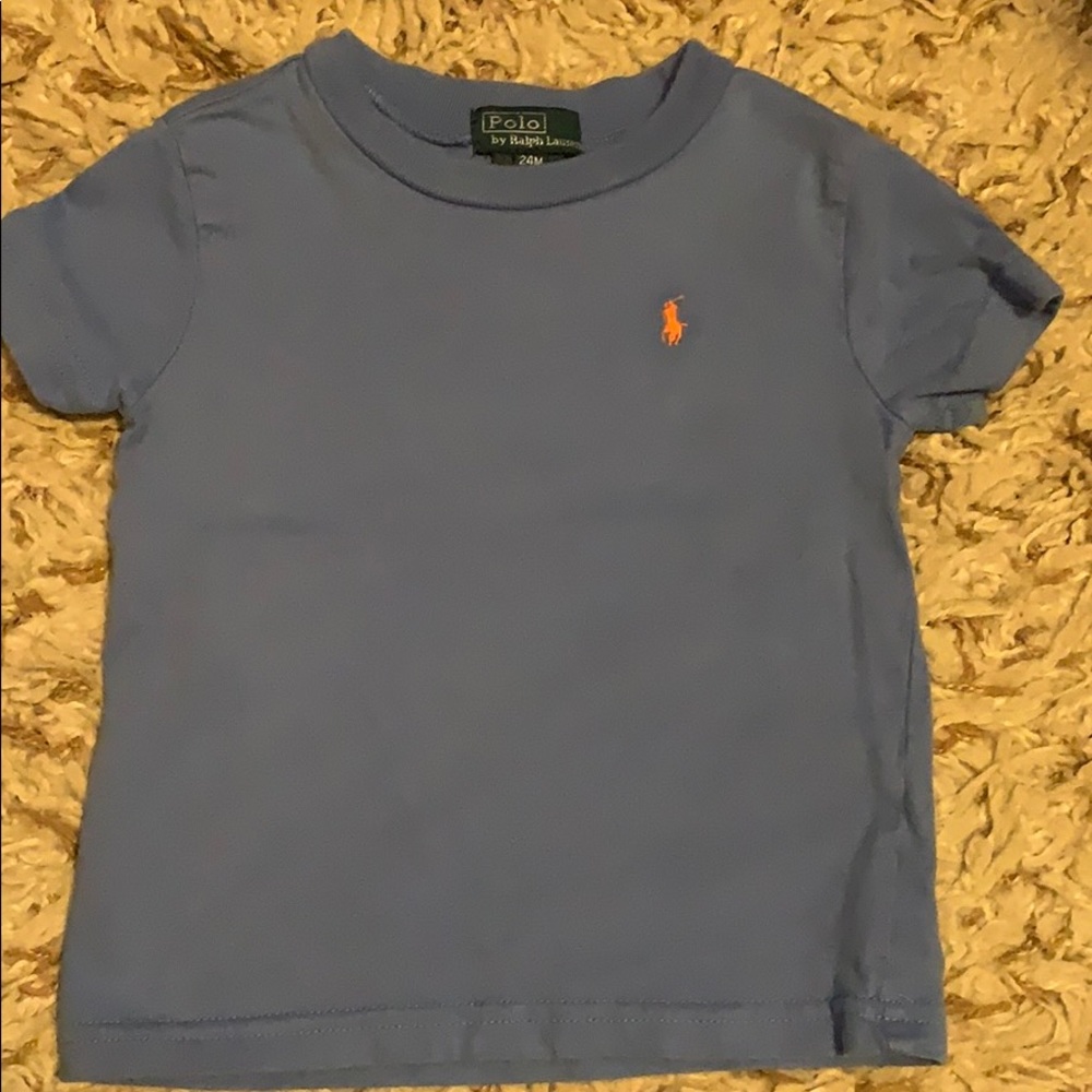 Polo Ralph Lauren tee shirt. 24m light blue
